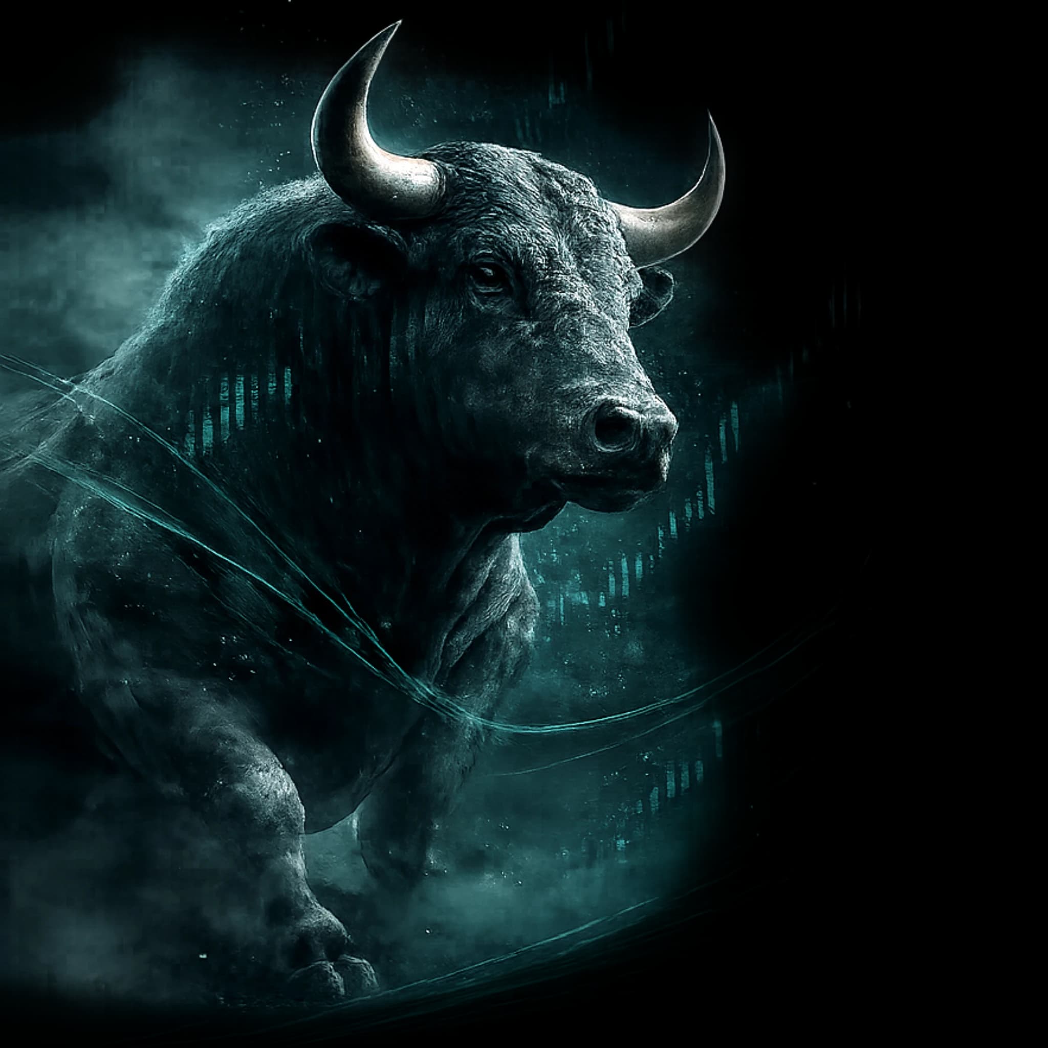 fxAlgo Sculptural Bull (Dark Mode)